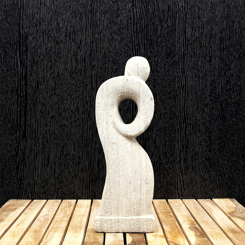 Soška kámen Abstract 02 30 cm šedá