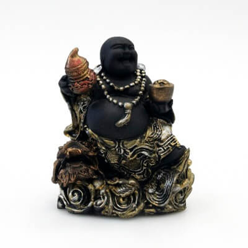 Soška resin Happy Buddha 17 cm 01
