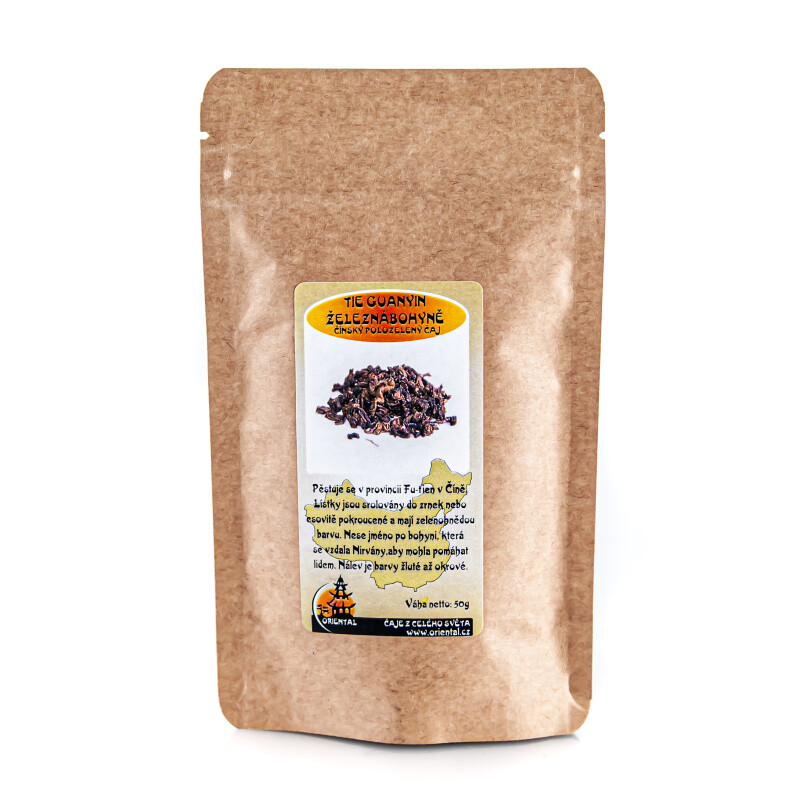 Čínský polozelený čaj Tie Guanyin - Železná bohyně 50 g