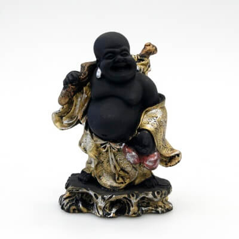 Soška resin Happy Buddha 18 cm 05