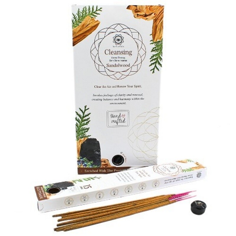 Vonné tyčinky Green Tree Gemstone Očista - santal + turmalín