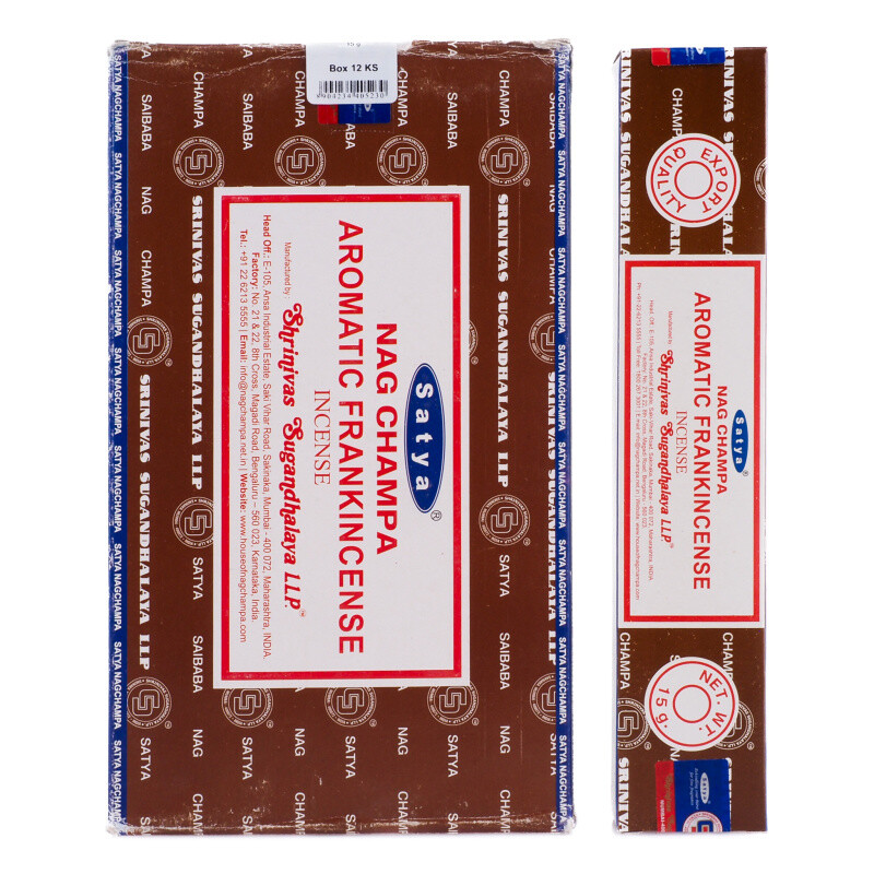 Indické vonné tyčinky Satya PK Aromatic Frankincense 15 g