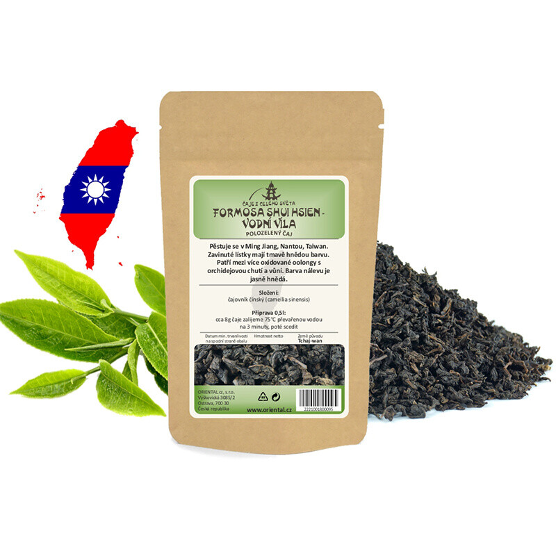 Čínský polozelený čaj Shui Hsien - Vodní víla 50 g