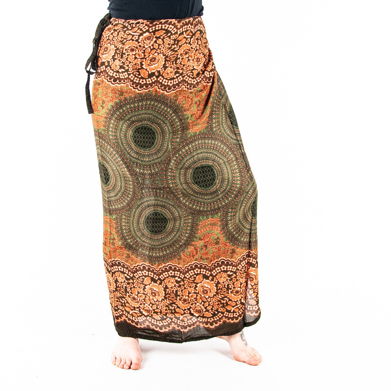 Sukně Honeycomb Mandala Split zelená