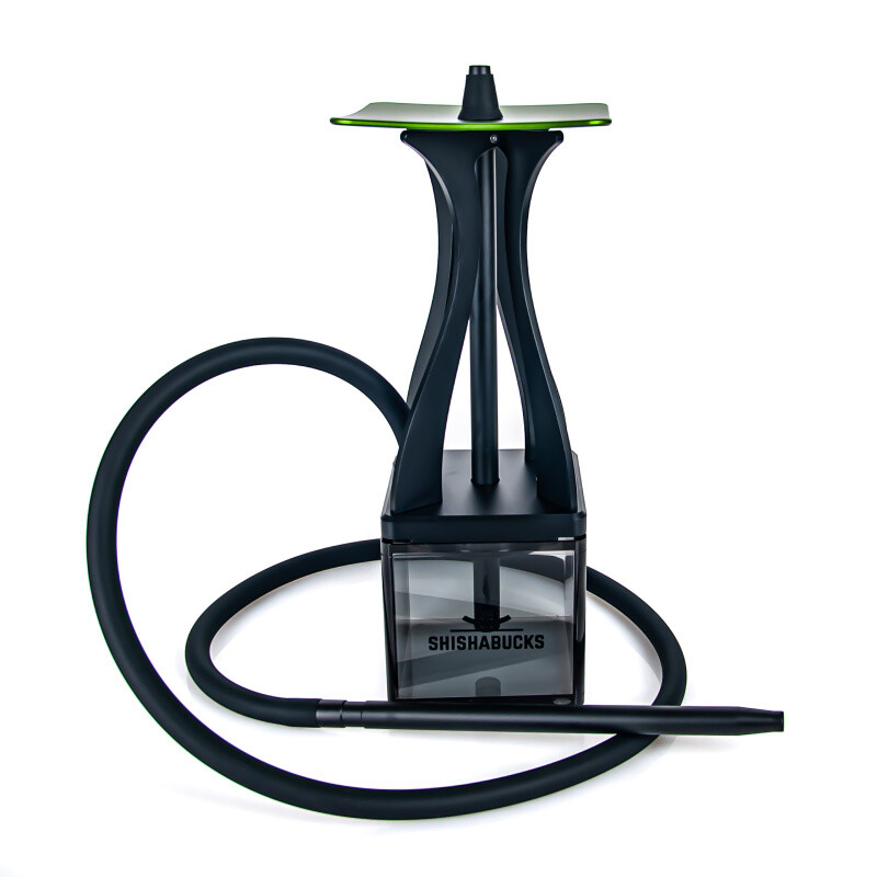 Vodní dýmka Shishabucks Cloud Mini Black 40 cm zelená