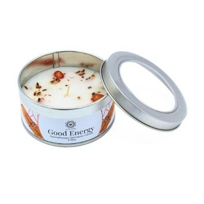 Svíčka Green Tree Gemstone Dobrá energie - Palo Santo 70 g