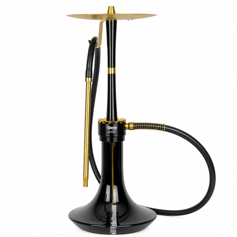 Vodní dýmka Oduman Artemis Gold 58 cm Black