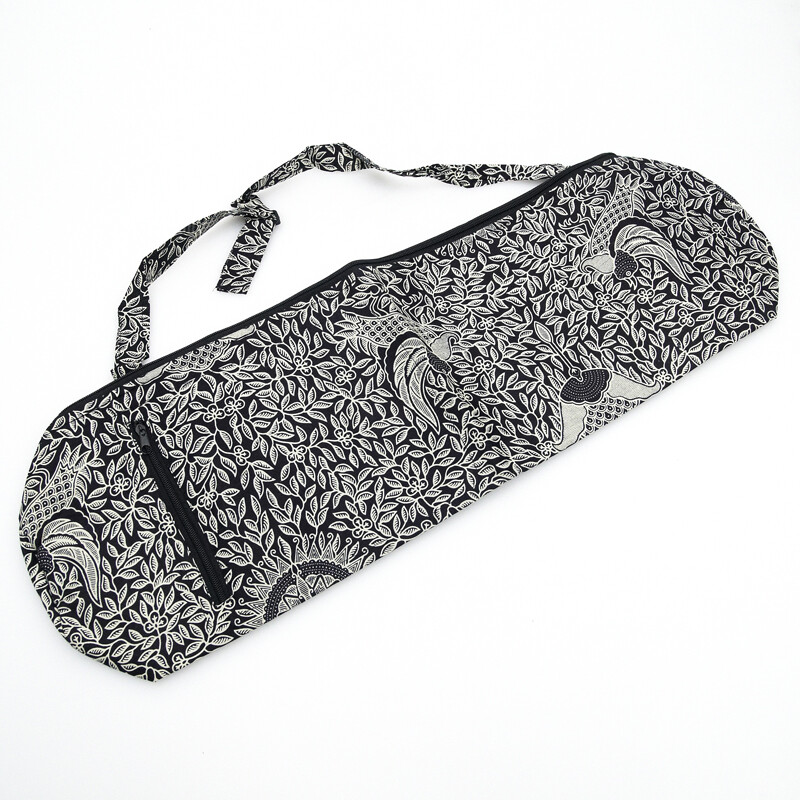 Yoga bag Leaves černá