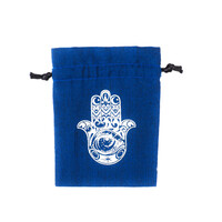 Pytlík dárkový Gifty Hamsa 8 x 11 cm modrá