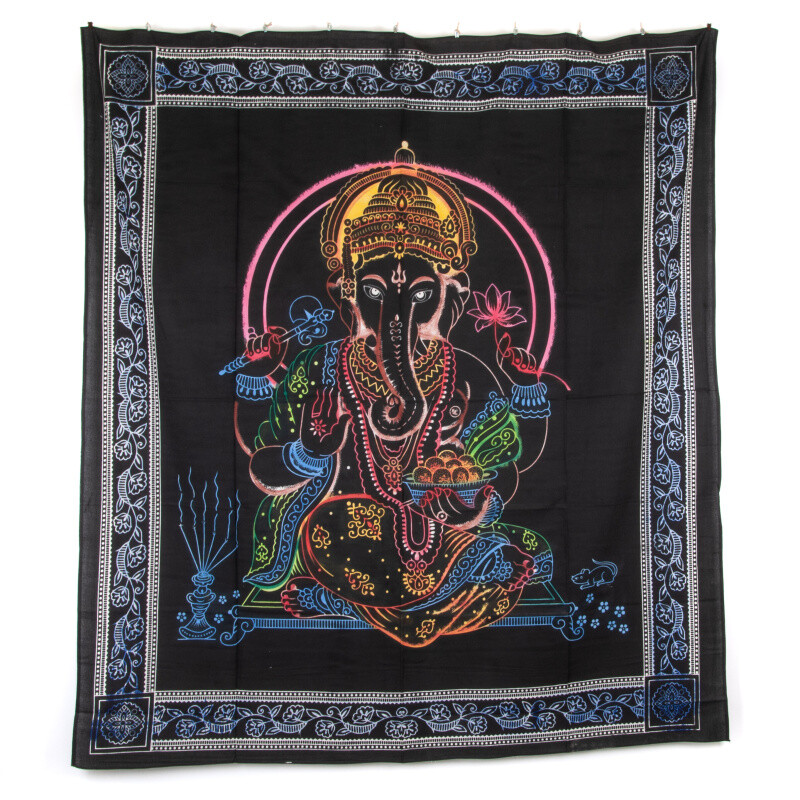 Přehoz double Ganesh černá 02