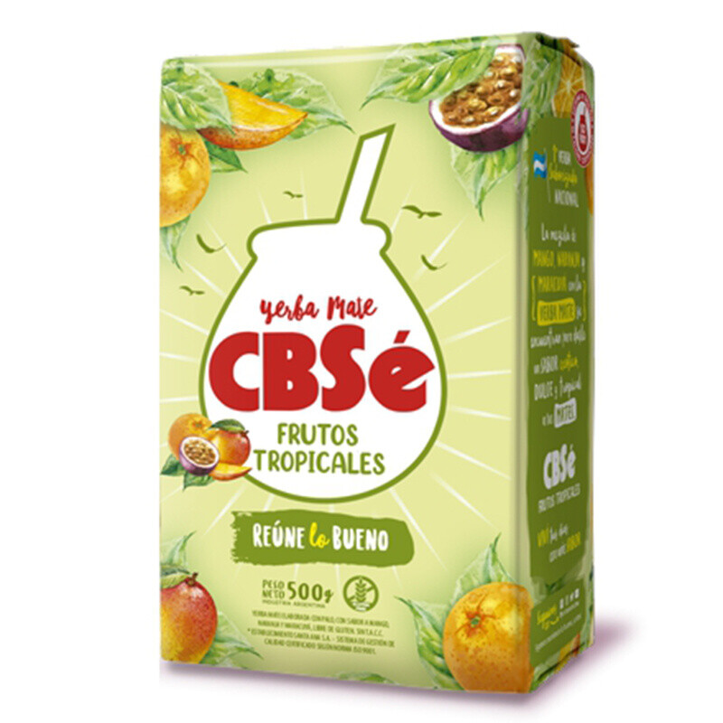 Čaj Yerba Mate CBSé Tropické ovoce 500 g
