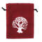 Pytlík dárkový Gifty Tree of Life 11 x 14 cm vínová