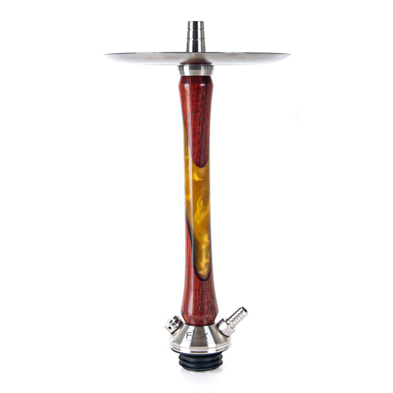Vodní dýmka FOX Wood 2.0 Acryl Red Yellow