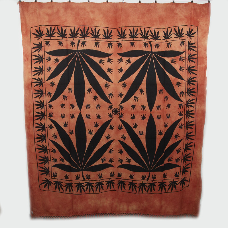 Přehoz double Indica oranžová