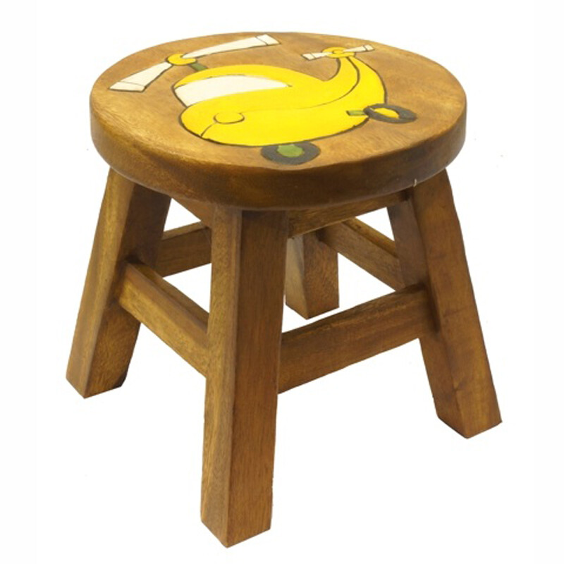 Stolička dřevo Decor Yellow Choppa