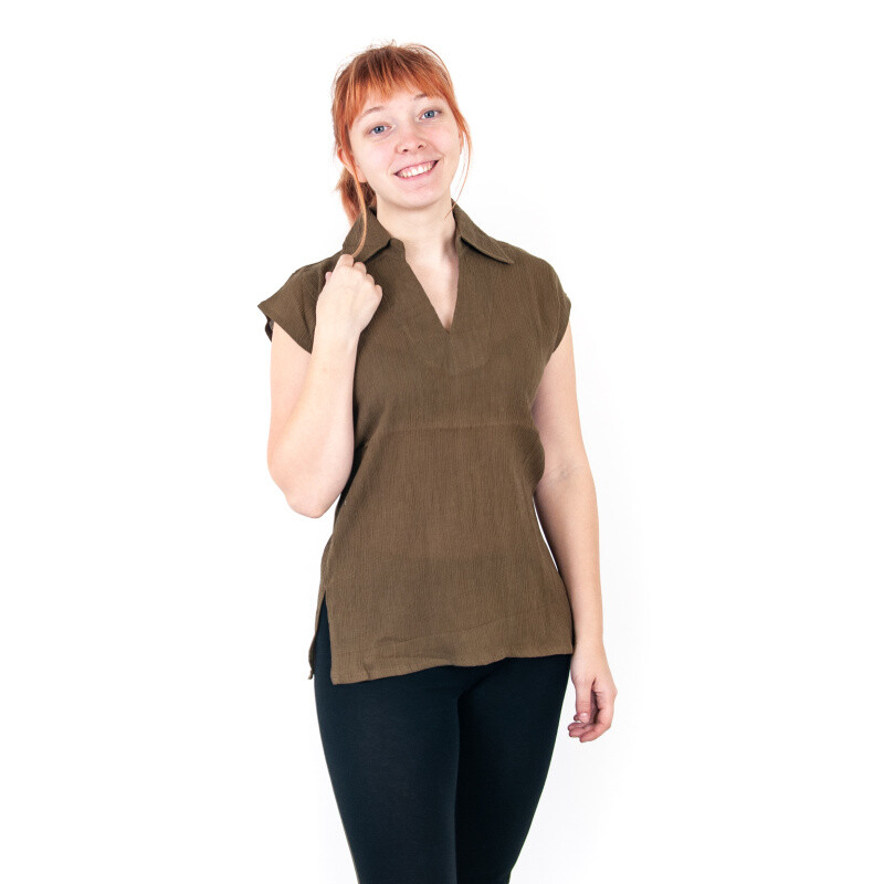 Top halenka Leona XL khaki
