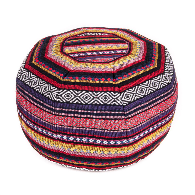 Taburet Boho 50 cm červená