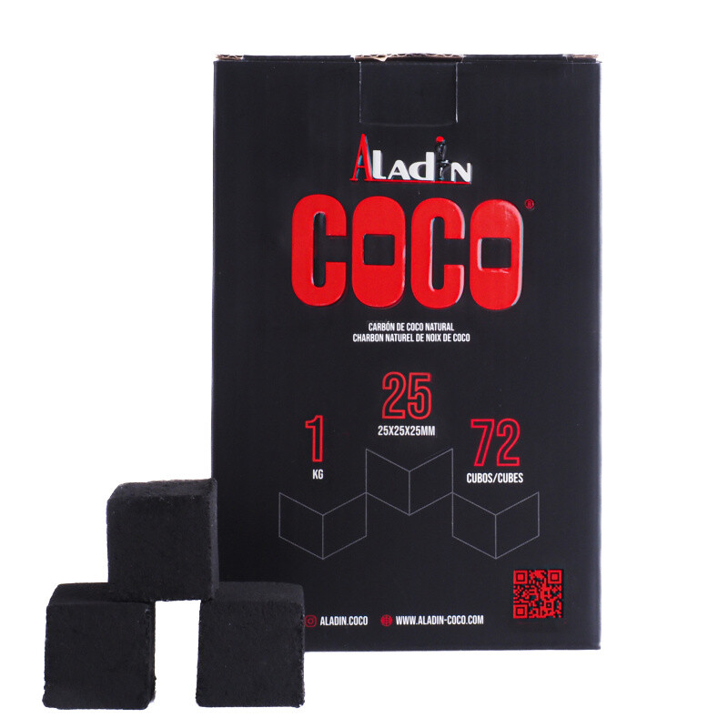 Uhlíky do vodní dýmky Aladin Coco 25 mm 1 kg