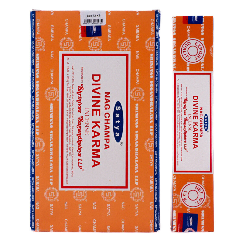Indické vonné tyčinky Satya PK Divine Karma 15 g
