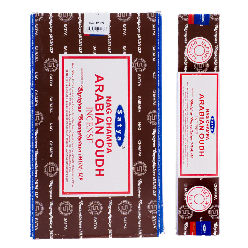 Indické vonné tyčinky Satya PK Arabian Oudh 15 g