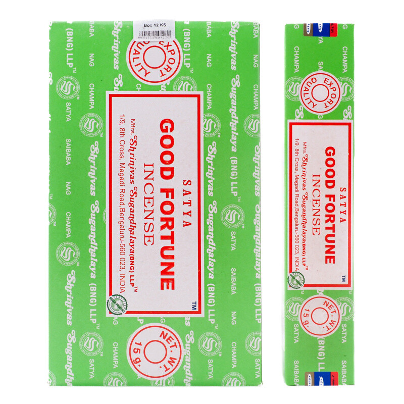 Indické vonné tyčinky Satya PK Good Fortune 15 g