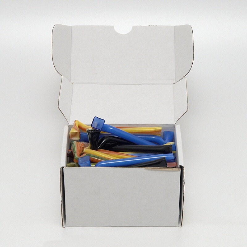 Skleněnka barevná Bafka 9 cm Box 40 ks
