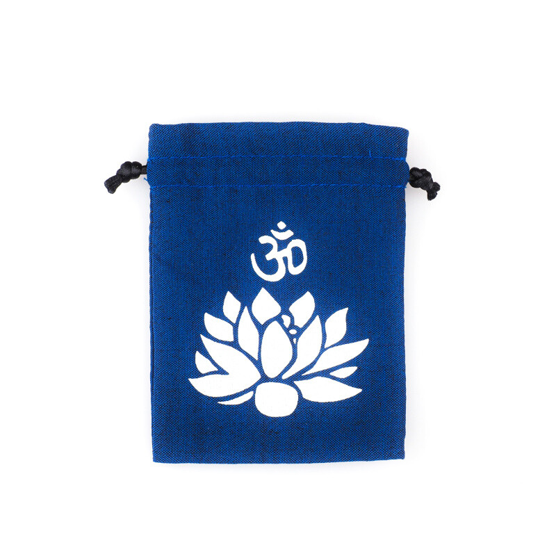 Pytlík dárkový Gifty Om Lotus 8 x 11 cm modrá
