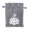 Pytlík dárkový Gifty Om Lotus 11 x 14 cm šedá
