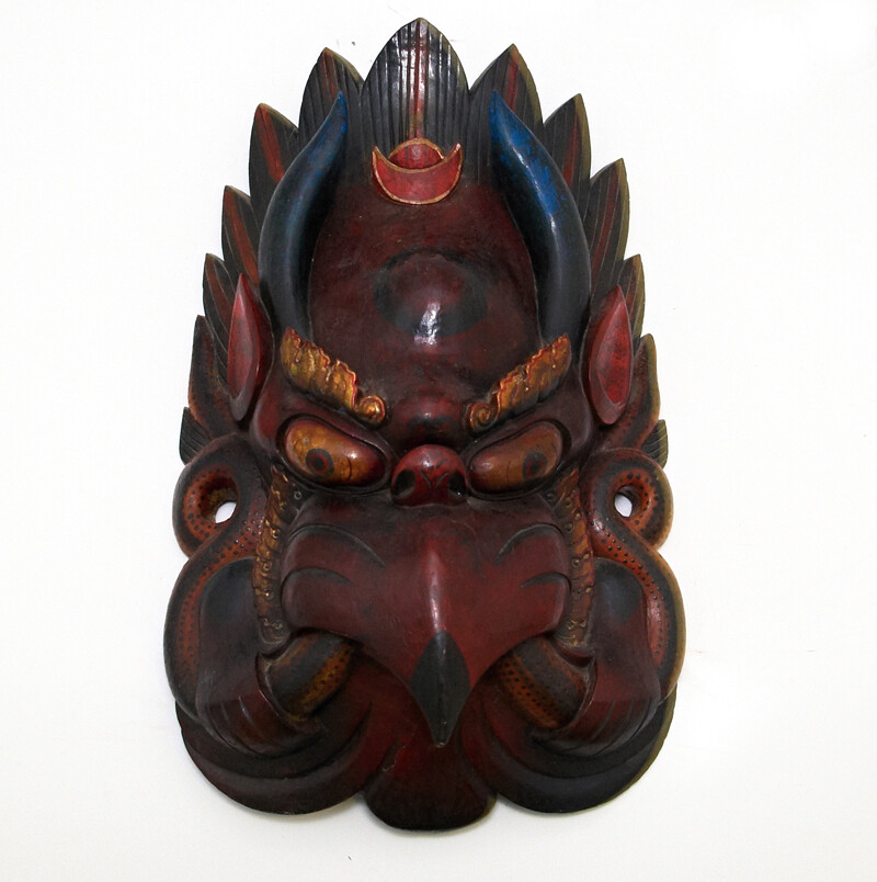 Maska dřevo Garuda 73 cm