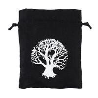 Pytlík dárkový Gifty Tree of Life 11 x 14 cm černá