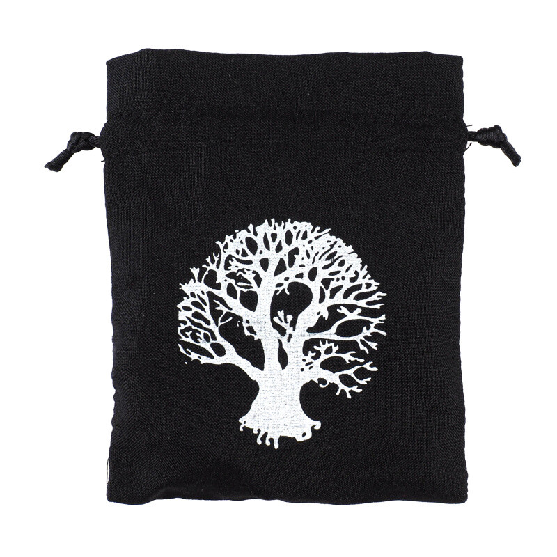 Pytlík dárkový Gifty Tree of Life 11 x 14 cm černá