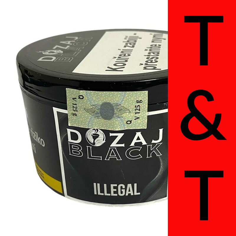 Tabák Dozaj Black Illegal 125 g
