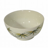 Miska porcelánová bílá zelené lístky 11,5 cm