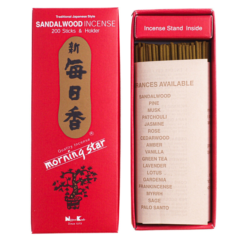 Japonské vonné tyčinky Nippon M/S 200 ks Sandalwood