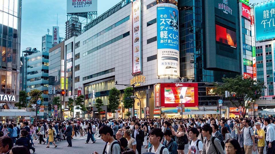 Ruch v ulicích Japonska
