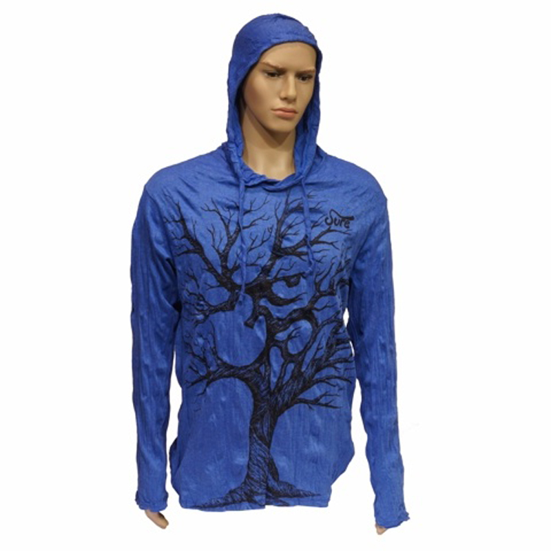 Tričko pánské SURE Tree Ohm dlouhý rukáv XL modrá