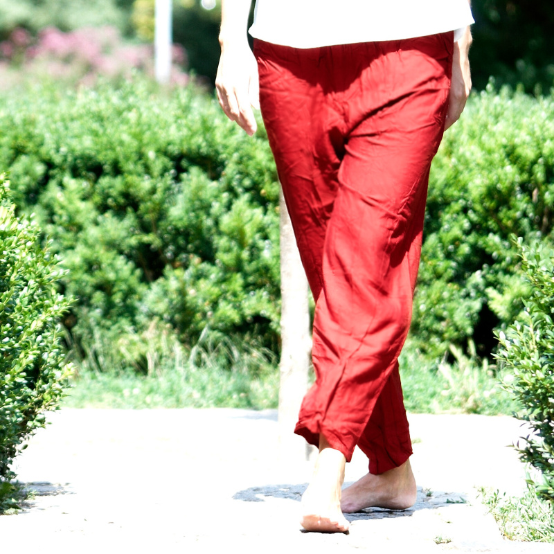 Kalhoty Yoga Bali červená