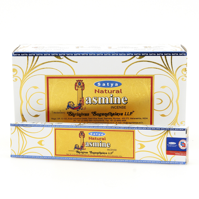 Indické vonné tyčinky Satya PK Natural Jasmine 15 g)