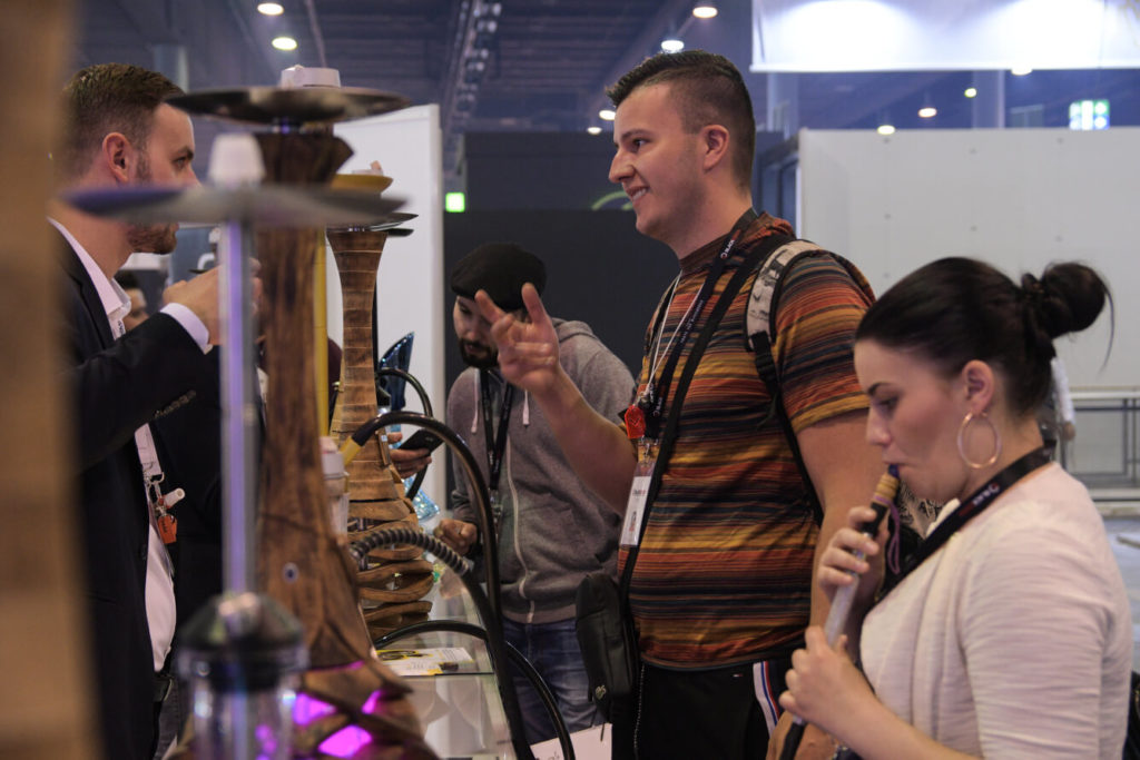 Stánek Czech Hookah Group společně s Shisha Original na veletrhu ShishaMesse Frankfurt 2019