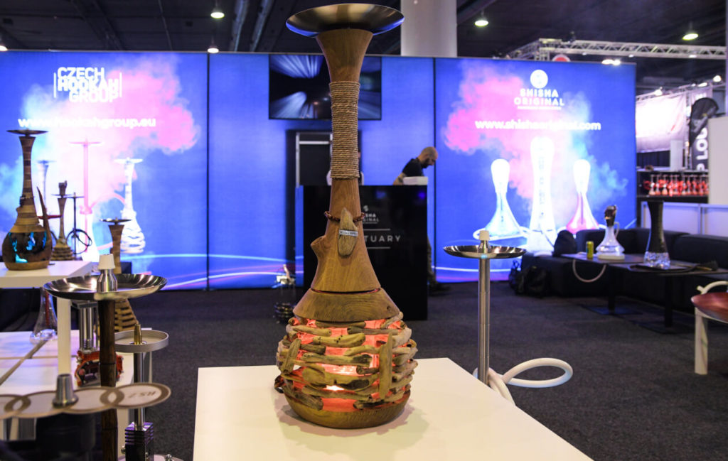 Stánek Czech Hookah Group společně s Shisha Original na veletrhu ShishaMesse Frankfurt 2019