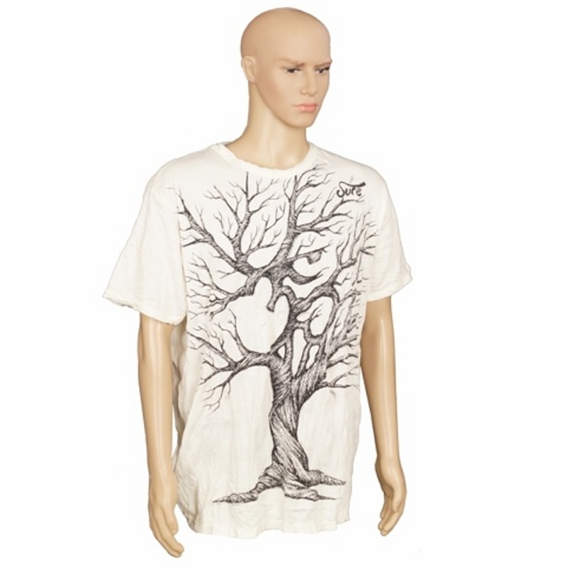 Tričko pánské SURE Tree Ohm XL bílá