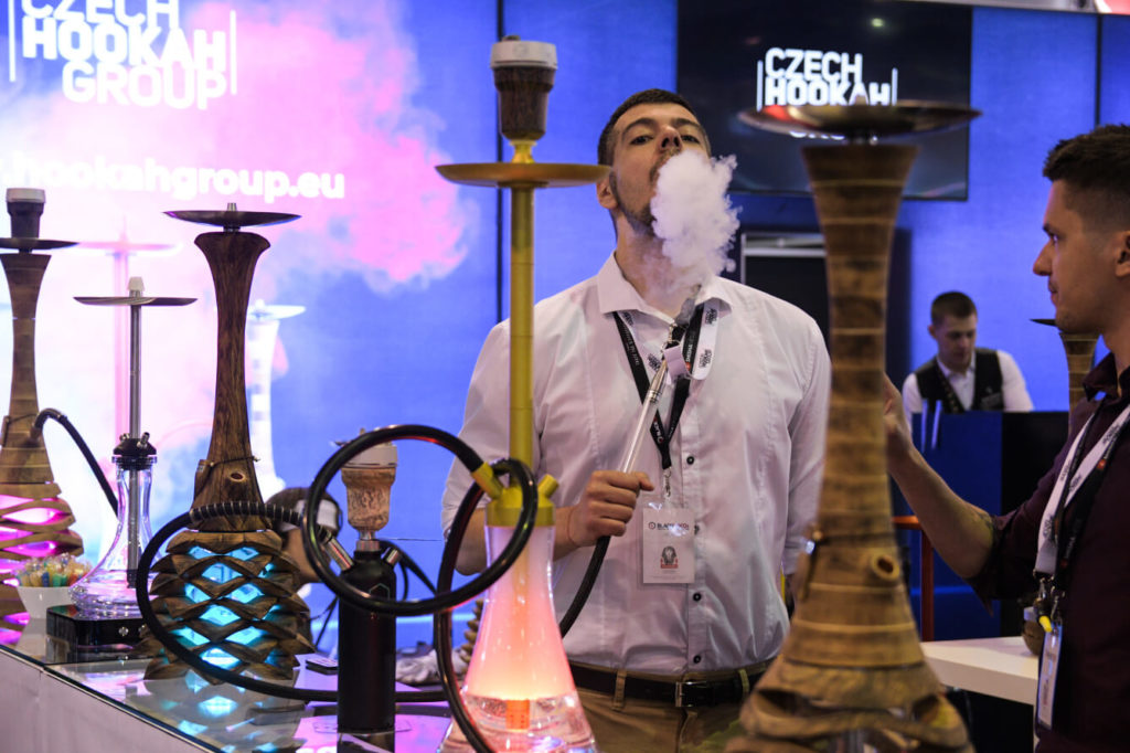 Stánek Czech Hookah Group společně s Shisha Original na veletrhu ShishaMesse Frankfurt 2019