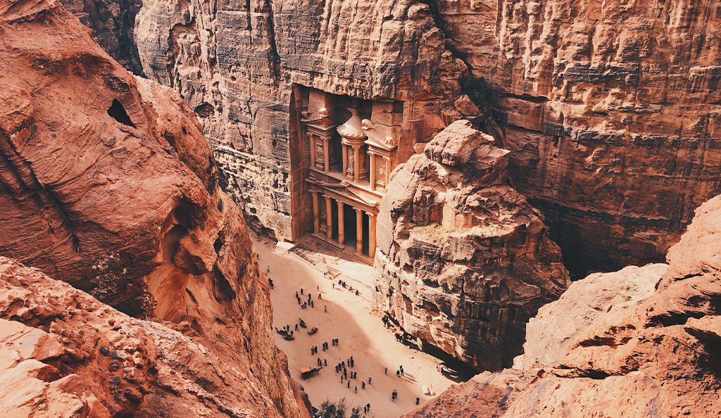 Skalní město Petra v Jordánsku