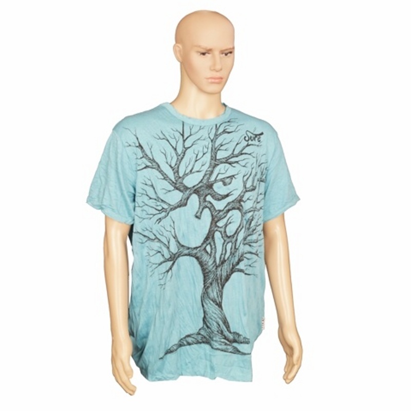 Tričko pánské SURE Tree Ohm XL modrá