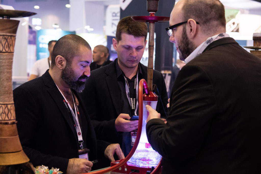 Stánek Czech Hookah Group společně s Shisha Original na veletrhu ShishaMesse Frankfurt 2019