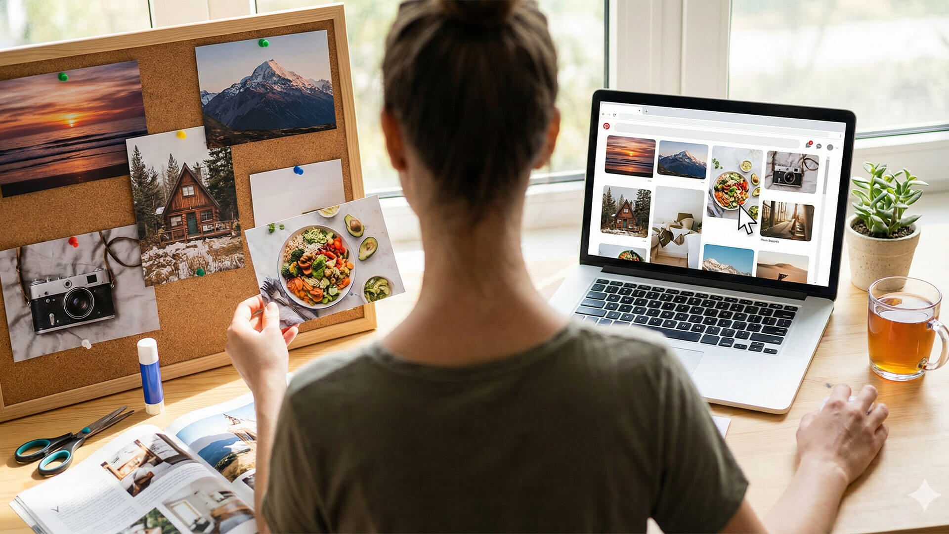 Fyzická vs digitální nástěnka vision board