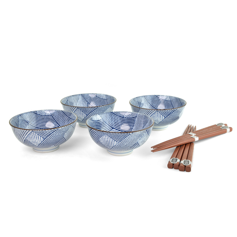 Set misek s hůlkami porcelán Japan Interwave)