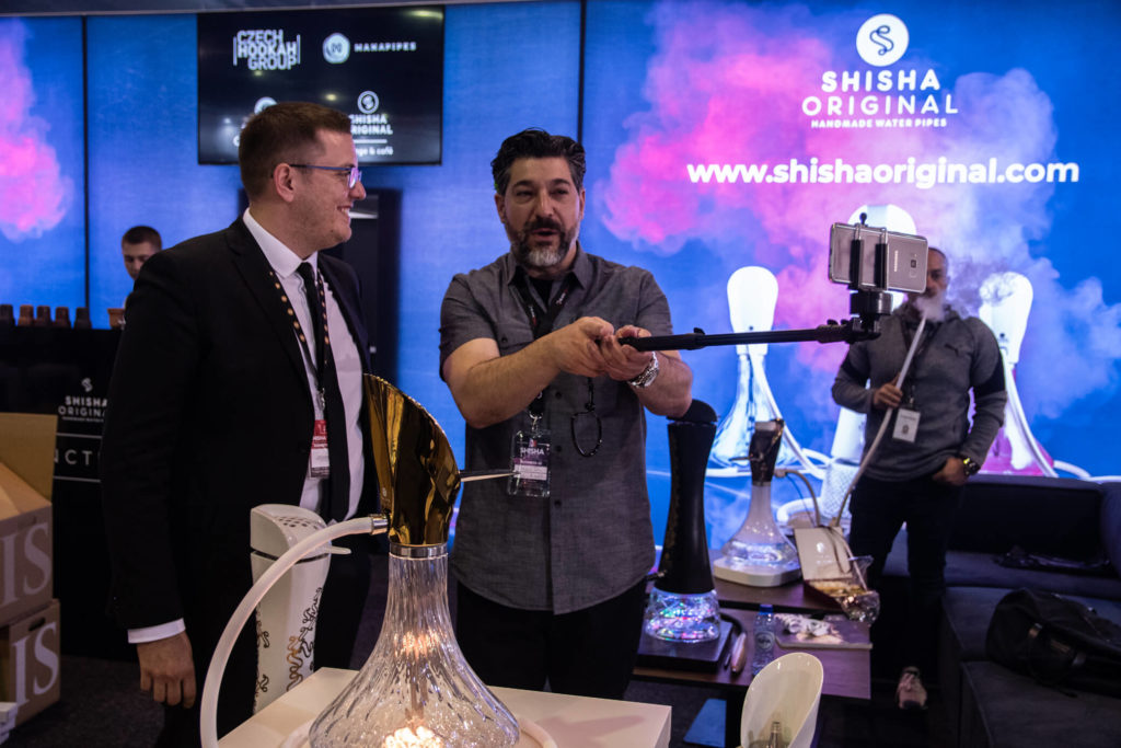 Stánek Czech Hookah Group společně s Shisha Original na veletrhu ShishaMesse Frankfurt 2019