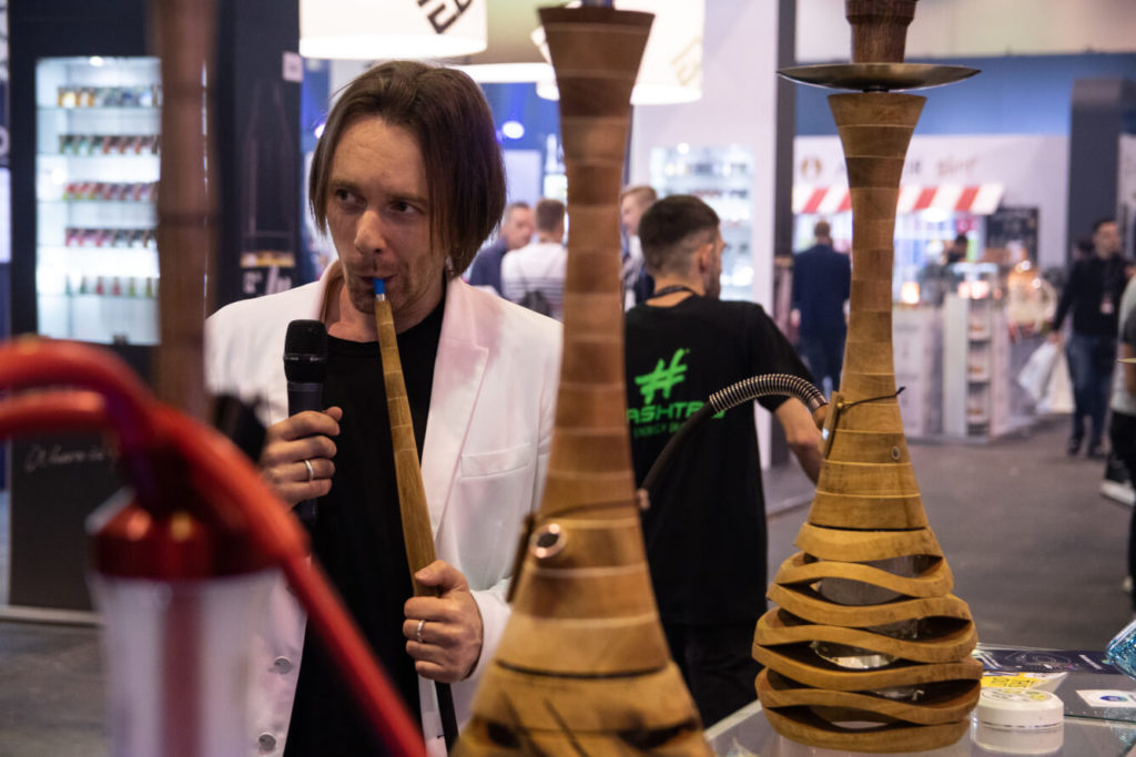 Stánek Czech Hookah Group společně s Shisha Original na veletrhu ShishaMesse Frankfurt 2019