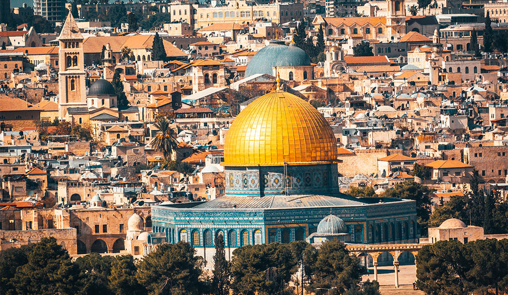 Pohled na Chrámovou horu v Jeruzalémě